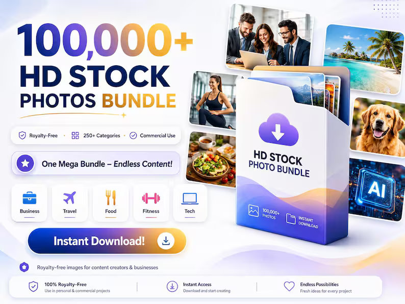 100,000+ HD Stock Photos Bundle
